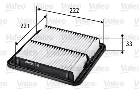 Фільтр повітряний SUBARU Forester/Impreza/Legacy/Levorg/Outback/Tribeca/WRX/XV "1,5-3,6 "03>> VALEO 585334