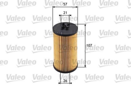 Фільтр масляний ALFA ROMEO/CHEVROLET/FIAT/OPEL 159/Aveo/Croma/Astra "1,0-1,8 "98>> VALEO 586531
