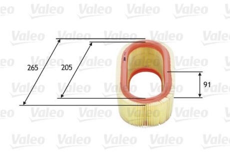 Фільтр повітряний DACIA/LEXUS/RENAULT Logan/IS/Logan "1,4-5,0 "96>> VALEO 585647