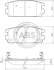 Колодка гальм. диск. задн. (ABS) A.B.S. 37324 (фото 1)