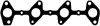 Прокладка, випускний колектор TOYOTA 3,0 TD-98 ELRING 197.010 (фото 1)