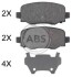 Колодка гальм. диск. задн. (ABS) A.B.S. 35039 (фото 1)