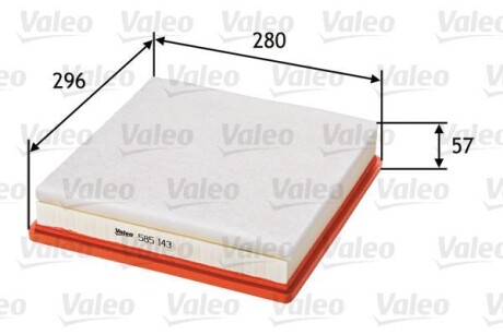 Фільтр повітряний NISSAN/OPEL/RENAULT Primastar/Vivaro/Trafic "2,0-2,5 "01>> VALEO 585143