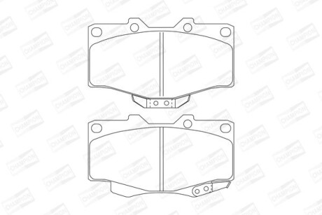 Гальмівні колодки пер. Cruiser/Hilux/4 Runner/Taro 89- (SUMITOMO) CHAMPION 572140CH
