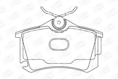 Гальмівні колодки пер. Subaru Impreza 02-/Forester 02- (TRW) CHAMPION 573682CH