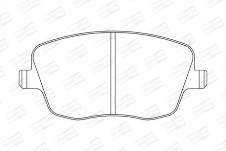 Гальмівні колодки пер. VW Polo 02-/Skoda Fabia 99-14 (TRW) CHAMPION 573101CH