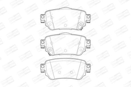 Гальмівні колодки зад. Nissan X-Trail/Qashqai II 13- (TRW) CHAMPION 573658CH