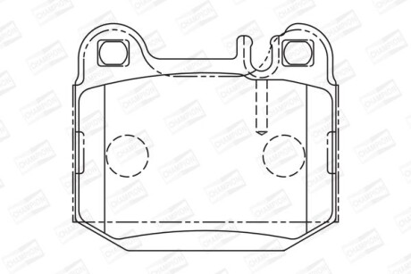 Гальмівні колодки зад. MB M-class (W163) 98-05 (BREMBO) CHAMPION 573147CH