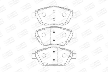 Гальмівні колодки пер. Citroen C3/DS3 09- (Bosch) CHAMPION 573264CH