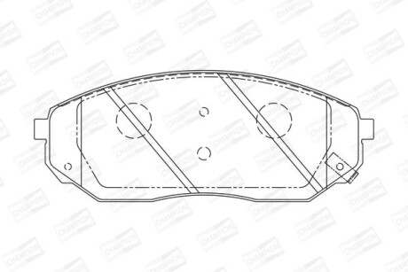 Гальмівні колодки пер. Kia Sorento 02- (sumitomo) CHAMPION 572511CH