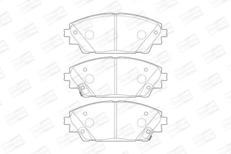 Гальмівні колодки пер. Mazda 3/CX-3 13- (Akebono) CHAMPION 573611CH