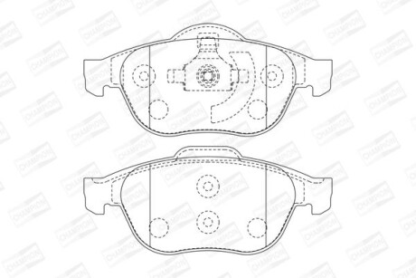 Гальмівні колодки пер. Renault Laguna 01- (ATE) CHAMPION 573025CH