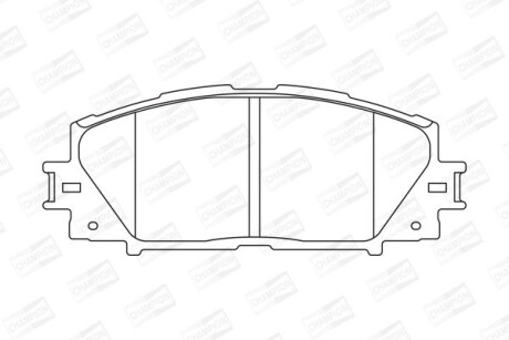 Гальмівні колодки пер. Prius 08- CHAMPION 572631CH