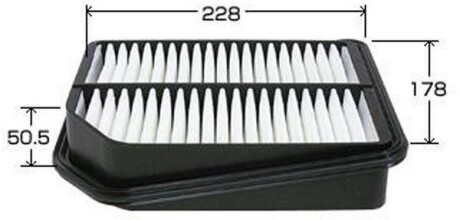 Фільтр повітряний двигуна JS ASAKASHI A974J