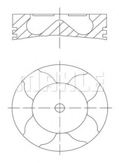 Поршень BMW 3 (E46/E90)/5 (E60/E61) 3.0 02-08 (84,25) MAHLE / KNECHT 081 PI 00103 001