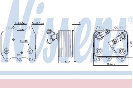 Радіатор охолодження мастила NISSENS 90995