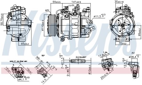 Компресор кондиціонера NISSENS 890755