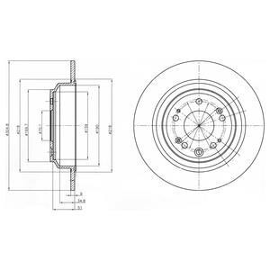 Фото диск гальмівний DELPHI BG4196C Диск гальмівний DELPHI BG4196C