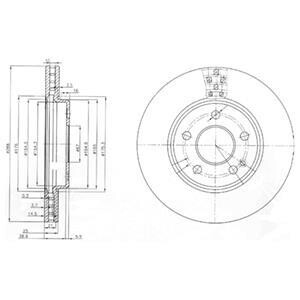 Фото диск гальмівний DELPHI BG3909 Диск гальмівний DELPHI BG3909