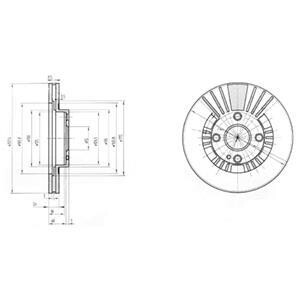Фото диск гальмівний DELPHI BG3509 Диск гальмівний DELPHI BG3509