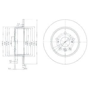 Фото диск гальмівний DELPHI BG3183 Диск гальмівний DELPHI BG3183