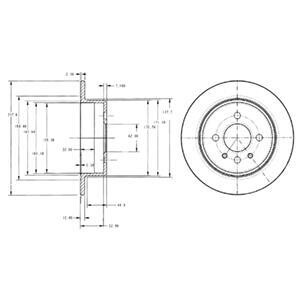 Фото диск гальмівний DELPHI BG2202 Диск гальмівний DELPHI BG2202