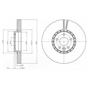 Фото диск гальмівний DELPHI BG9085 Диск гальмівний DELPHI BG9085