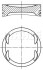 Поршень з кільцями VAG 76,51 1,6i 16V ATN/AUS/AZD (Mahle) MAHLE / KNECHT 030 99 00 (фото 1)