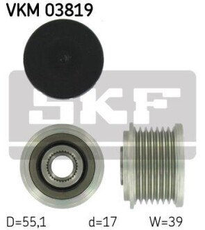 Фото муфта обгінна генератора SKF VKM 03819 Муфта обгінна генератора SKF VKM 03819