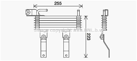 Фото радіатор масляний HYUNDAI TUCSON (2005) 2.0 CVVT (AVA) AVA COOLING HY3369 Радіатор масляний HYUNDAI TUCSON (2005) 2.0 CVVT (AVA) AVA COOLING HY3369