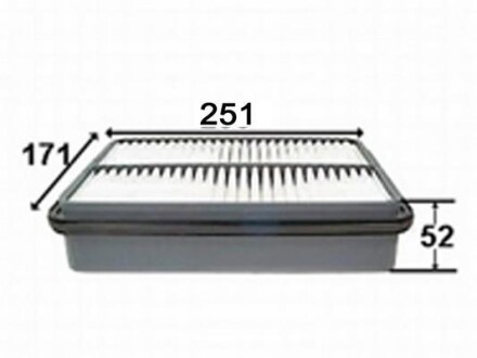 Фільтр повітряний двигуна JS ASAKASHI A171J