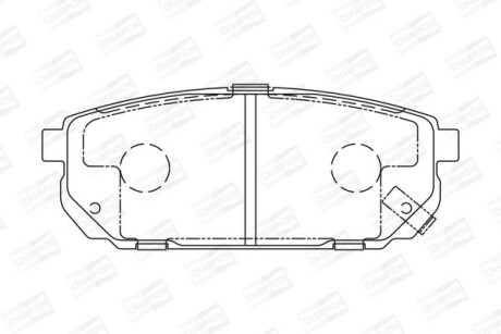Гальмівні колодки зад. Kia Sorento 02- (sumitomo) CHAMPION 572549CH