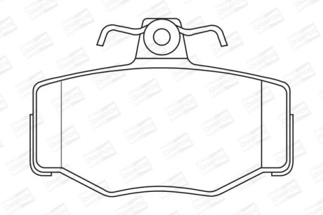 Гальмівні колодки зад. Almera/Primera 96-06 CHAMPION 571421CH