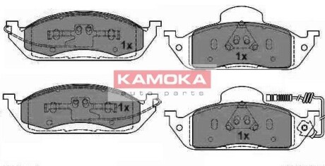 Гальмівні колодки пер. MB M-Class (W163) 98-05 KAMOKA JQ1012800