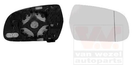Дзерк. вкладиш пра. SKODA SUPERB 09-13 (Hagus) VAN WEZEL 0338838