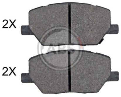 Колодка гальм. диск. передн. (ABS) A.B.S. 35098