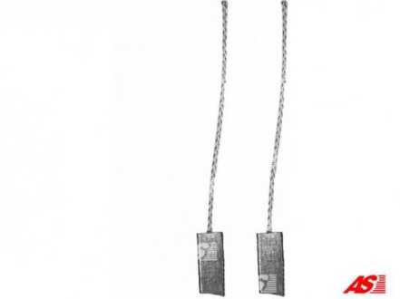 Щітки генератора к-кт 2 шт. (7x5x16,6mm/12 V) STANDARD LINE AS AB2005