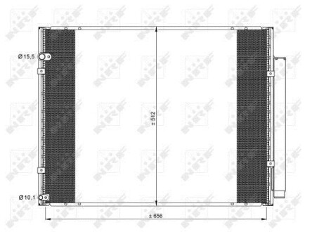 Конденсатор кондиціонера LEXUS RX 3.3 05- NRF 35857