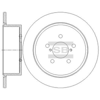 Гальмівний диск Hi-Q (SANGSIN) SD4705