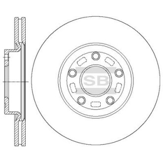 Гальмівний диск Hi-Q (SANGSIN) SD4428