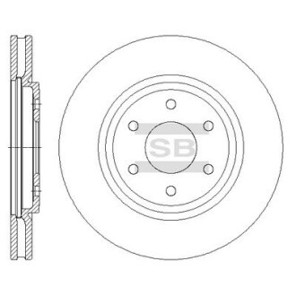 Гальмівний диск Hi-Q (SANGSIN) SD4229