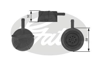 Запiрна кришка бак охолоджувальноi рiдини GATES RC236