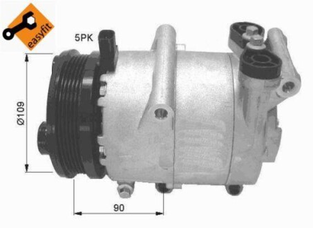 Компресор кондиціонера Ford C-Max/Focus 1.4-2.5 03- NRF 32405