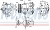 Компресор кондиціонера ASTRA/MERIVA 1.3-1.7 CDTI NISSENS 890058 (фото 1)