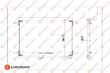 Радіатор кондиціонера Berlingo/Partner 1.6HDI 05- EUROREPAR E163366