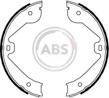 Колодка гальм. барабан. (ABS) A.B.S. 9177
