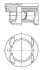 Поршень з кільцями OPEL/CHEVROLET 73,90 1,4 16V A14XER/A14XEL/B14XER/Z14XEL (KS) KOLBENSCHMIDT 41007620 (фото 1)