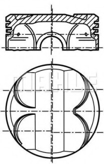 Поршень з кільцями BMW 84,00 1.6/2.0 i N45/N46/N42/N40 01- (Mahle) MAHLE / KNECHT 081 PI 00101 000