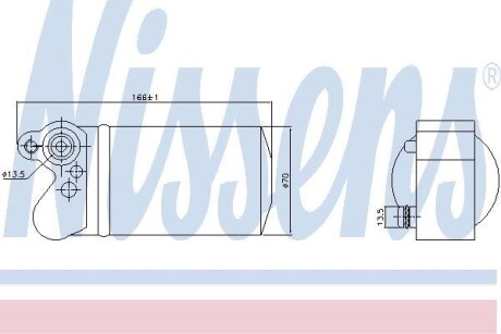 Осушувач кондиціонера S60/XC60 2.0-3.2 08-21 NISSENS 95517