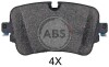 Гальмівні колодки задн. AUDI Q7/TOUAREG III 15- A.B.S. 35113 (фото 1)